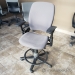 Steelcase Leap V2 Grey Ergonomic Drafting Stool Chair